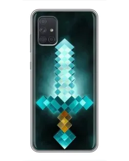 Чехол для Samsung Galaxy A72 с картинкой «Алмазный меч неон» Чехол для Samsung Galaxy A72 с картинкой «Алмазный меч неон»