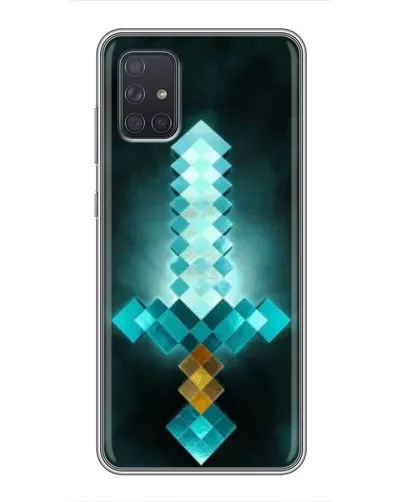 Чехол для Samsung Galaxy A72 с картинкой «Алмазный меч неон» Чехол для Samsung Galaxy A72 с картинкой «Алмазный меч неон»