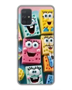 Чехол для Samsung Galaxy A72 с картинкой «Цветные губки»