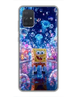 Чехол для Samsung Galaxy A72 с картинкой «Неоновый океан»