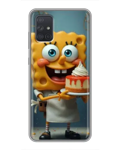 Чехол для Samsung Galaxy A72 с картинкой «Повар Спанч Боб»