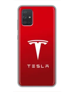Чехол для Samsung Galaxy A72 с картинкой «Tesla Red Classic» Чехол для Samsung Galaxy A72 с картинкой «Tesla Red Classic»