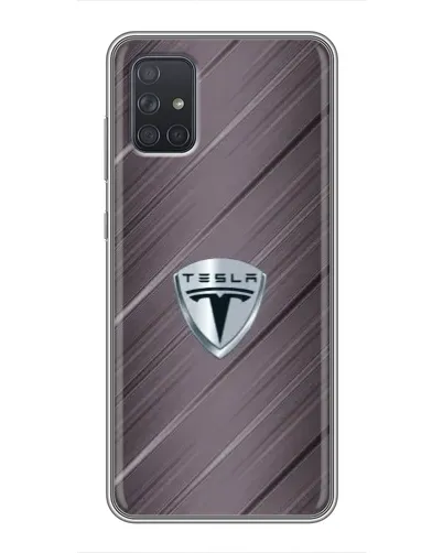 Чехол для Samsung Galaxy A72 с картинкой «Металлическая текстура Tesla» Чехол для Samsung Galaxy A72 с картинкой «Металлическая текстура Tesla»
