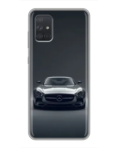 Чехол для Samsung Galaxy A72 с картинкой «Mercedes на черном» Чехол для Samsung Galaxy A72 с картинкой «Mercedes на черном»