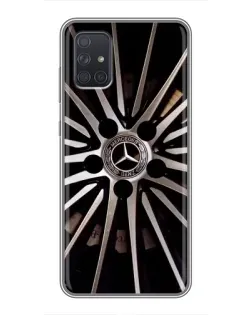 Чехол для Samsung Galaxy A72 с картинкой «Диск Mercedes»