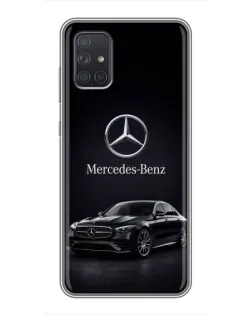 Чехол для Samsung Galaxy A72 с картинкой «Mercedes — решетка радиатора»