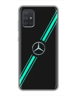 Чехол для Samsung Galaxy A72 с картинкой «Спортивные линии Mercedes» Чехол для Samsung Galaxy A72 с картинкой «Спортивные линии Mercedes»