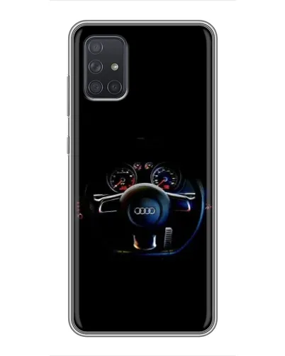 Чехол для Samsung Galaxy A72 с картинкой «Салон Audi — руль» Чехол для Samsung Galaxy A72 с картинкой «Салон Audi — руль»