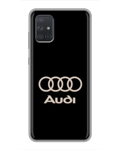 Чехол для Samsung Galaxy A72 с картинкой «Audi — золотой логотип» Чехол для Samsung Galaxy A72 с картинкой «Audi — золотой логотип»