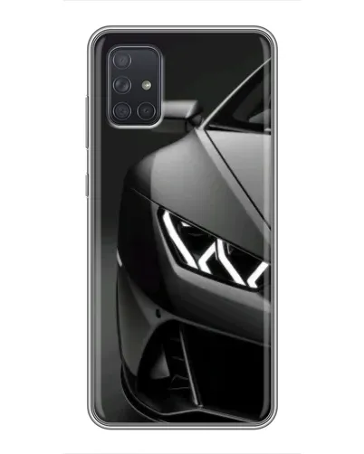 Чехол для Samsung Galaxy A72 с картинкой «Lamborghini фары детализация»