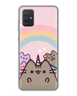 Чехол для Samsung Galaxy A72 с картинкой «Единорог Pusheen»
