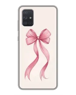 Чехол для Samsung Galaxy A72 с картинкой «Розовый бант»