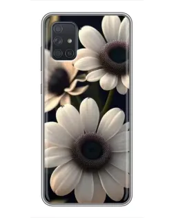 Чехол для Samsung Galaxy A72 с картинкой «Белые маргаритки макро» Чехол для Samsung Galaxy A72 с картинкой «Белые маргаритки макро»
