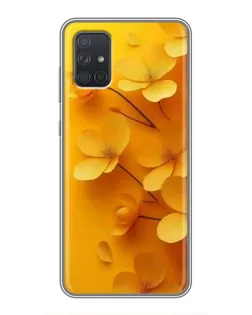 Чехол для Samsung Galaxy A72 с картинкой «Золотые лепестки» Чехол для Samsung Galaxy A72 с картинкой «Золотые лепестки»