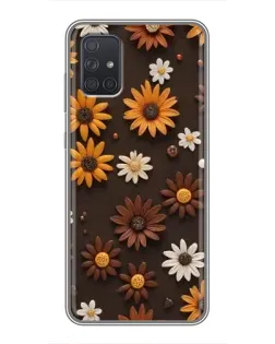 Чехол для Samsung Galaxy A72 с картинкой «Узор из маленьких подсолнухов» Чехол для Samsung Galaxy A72 с картинкой «Узор из маленьких подсолнухов»