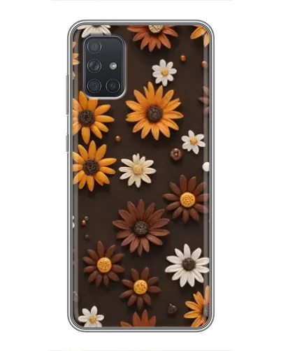 Чехол для Samsung Galaxy A72 с картинкой «Узор из маленьких подсолнухов» Чехол для Samsung Galaxy A72 с картинкой «Узор из маленьких подсолнухов»