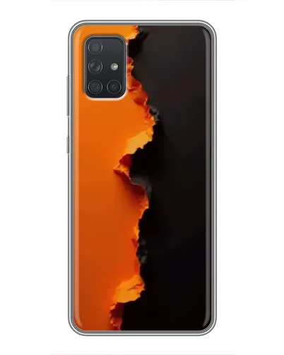 Чехол для Samsung Galaxy A72 с картинкой «Оранжевый разлом» Чехол для Samsung Galaxy A72 с картинкой «Оранжевый разлом»