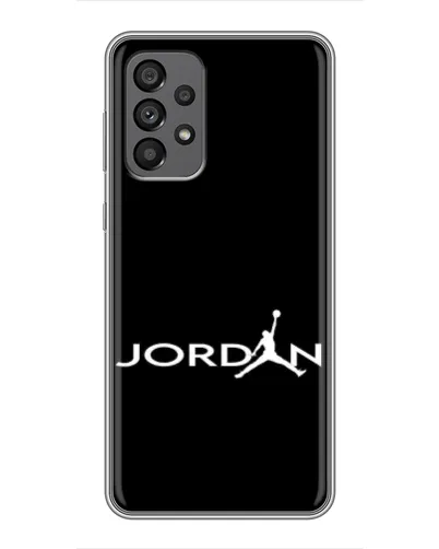 Чехол для Samsung Galaxy A73 (5G) с картинкой «Jordan White Logo»