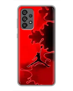 Чехол для Samsung Galaxy A73 (5G) с картинкой «Jordan Red Smoke»
