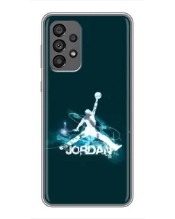 Чехол для Samsung Galaxy A73 (5G) с картинкой «Jordan Blue Fire»