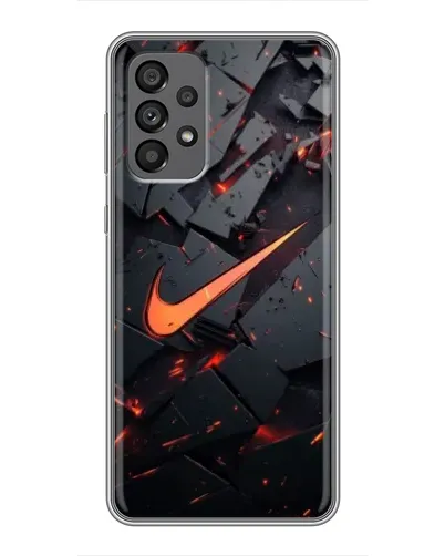 Чехол для Samsung Galaxy A73 (5G) с картинкой «Nike — эффект разломов»