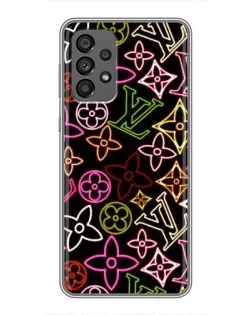 Чехол для Samsung Galaxy A73 (5G) с картинкой «Неоновый микс Nike»