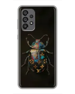 Чехол для Samsung Galaxy A73 (5G) с картинкой «LV — мраморный принт»