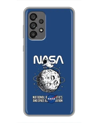 Чехол для Samsung Galaxy A73 (5G) с картинкой «NASA — лунная миссия» Чехол для Samsung Galaxy A73 (5G) с картинкой «NASA — лунная миссия»