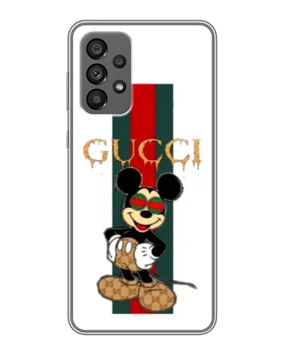 Чехол для Samsung Galaxy A73 (5G) с картинкой «Микки Маус Gucci — полосы» Чехол для Samsung Galaxy A73 (5G) с картинкой «Микки Маус Gucci — полосы»