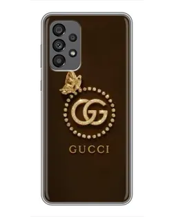 Чехол для Samsung Galaxy A73 (5G) с картинкой «Gucci — золотая бабочка» Чехол для Samsung Galaxy A73 (5G) с картинкой «Gucci — золотая бабочка»
