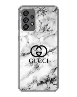 Чехол для Samsung Galaxy A73 (5G) с картинкой «Gucci — мраморный шик» Чехол для Samsung Galaxy A73 (5G) с картинкой «Gucci — мраморный шик»