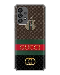 Чехол для Samsung Galaxy A73 (5G) с картинкой «Gucci — брендированный десерт» Чехол для Samsung Galaxy A73 (5G) с картинкой «Gucci — брендированный десерт»