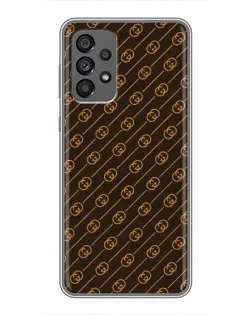 Чехол для Samsung Galaxy A73 (5G) с картинкой «Gucci — золотые диагонали» Чехол для Samsung Galaxy A73 (5G) с картинкой «Gucci — золотые диагонали»