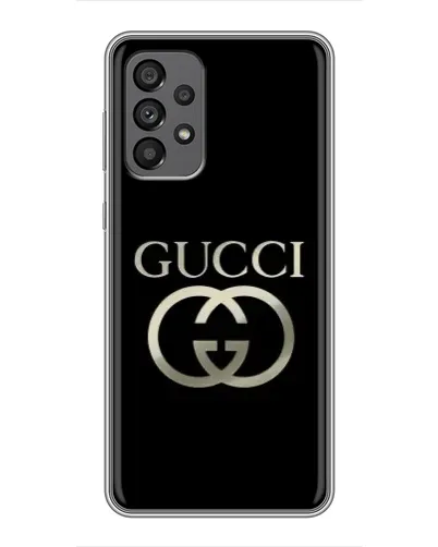 Чехол для Samsung Galaxy A73 (5G) с картинкой «Gucci — золото на черном» Чехол для Samsung Galaxy A73 (5G) с картинкой «Gucci — золото на черном»