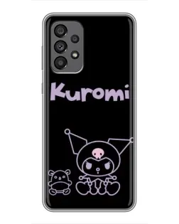 Чехол для Samsung Galaxy A73 (5G) с картинкой «Kuromi — черный минимализм»