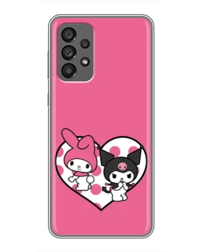 Чехол для Samsung Galaxy A73 (5G) с картинкой «Kuromi и My Melody» Чехол для Samsung Galaxy A73 (5G) с картинкой «Kuromi и My Melody»