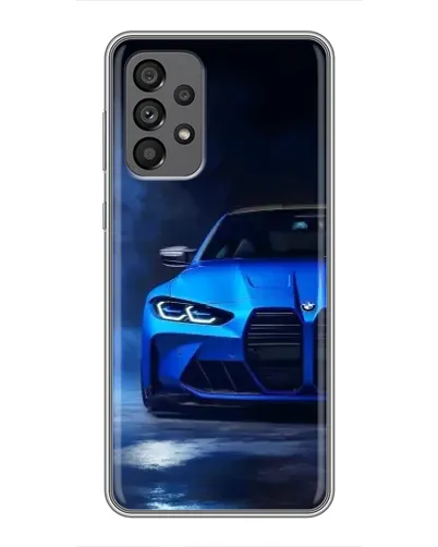 Чехол для Samsung Galaxy A73 (5G) с картинкой «Голубая BMW M4» Чехол для Samsung Galaxy A73 (5G) с картинкой «Голубая BMW M4»
