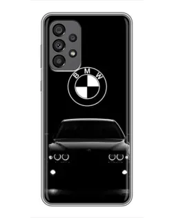 Чехол для Samsung Galaxy A73 (5G) с картинкой «BMW — взгляд из темноты»