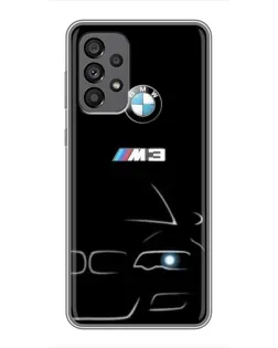 Чехол для Samsung Galaxy A73 (5G) с картинкой «Минималистичный принт BMW M3»