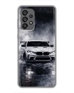 Чехол для Samsung Galaxy A73 (5G) с картинкой «BMW сквозь туман»