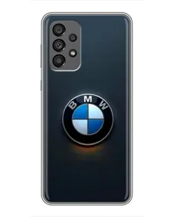 Чехол для Samsung Galaxy A73 (5G) с картинкой «Логотип BMW — минимализм»