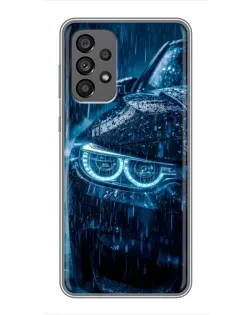 Чехол для Samsung Galaxy A73 (5G) с картинкой «BMW под дождем»