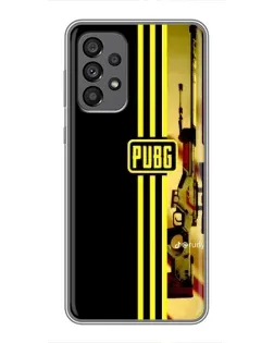 Чехол для Samsung Galaxy A73 (5G) с картинкой «PUBG — камуфляжный шлем»