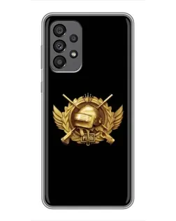 Чехол для Samsung Galaxy A73 (5G) с картинкой «PUBG — оранжевый градиент»