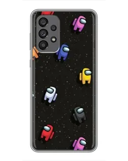 Чехол для Samsung Galaxy A73 (5G) с картинкой «Космический паттерн Among Us»