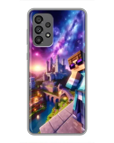 Чехол для Samsung Galaxy A73 (5G) с картинкой «Стив и космос»