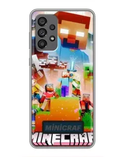 Чехол для Samsung Galaxy A73 (5G) с картинкой «Minecraft герои игры» Чехол для Samsung Galaxy A73 (5G) с картинкой «Minecraft герои игры»