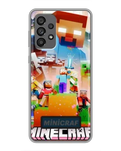 Чехол для Samsung Galaxy A73 (5G) с картинкой «Minecraft герои игры»