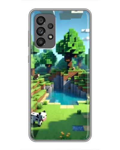 Чехол для Samsung Galaxy A73 (5G) с картинкой «Minecraft летний день»