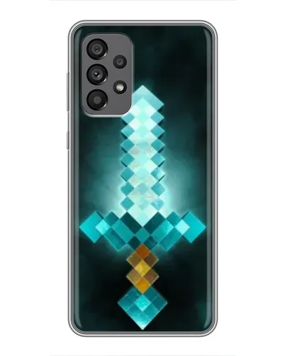 Чехол для Samsung Galaxy A73 (5G) с картинкой «Алмазный меч неон»